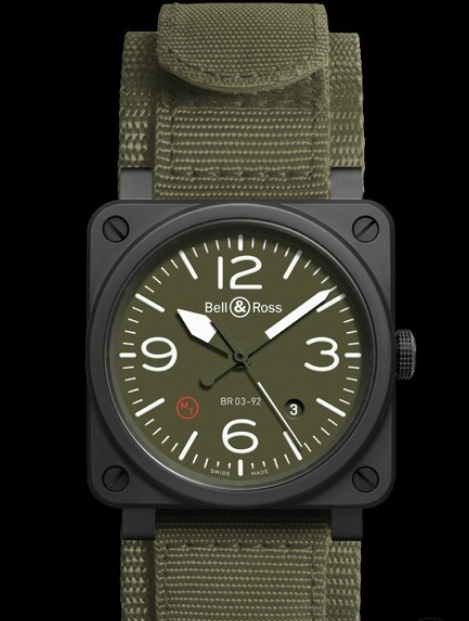 Bell & Ross BR03-92 CERAMIC MILITARY TYPE BR03-92-MIL-CE Replica Watch